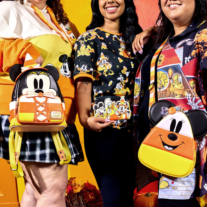 Load image into Gallery viewer, Loungefly Disney Mickey and Friends Candy Corn Zip Around Wallet

