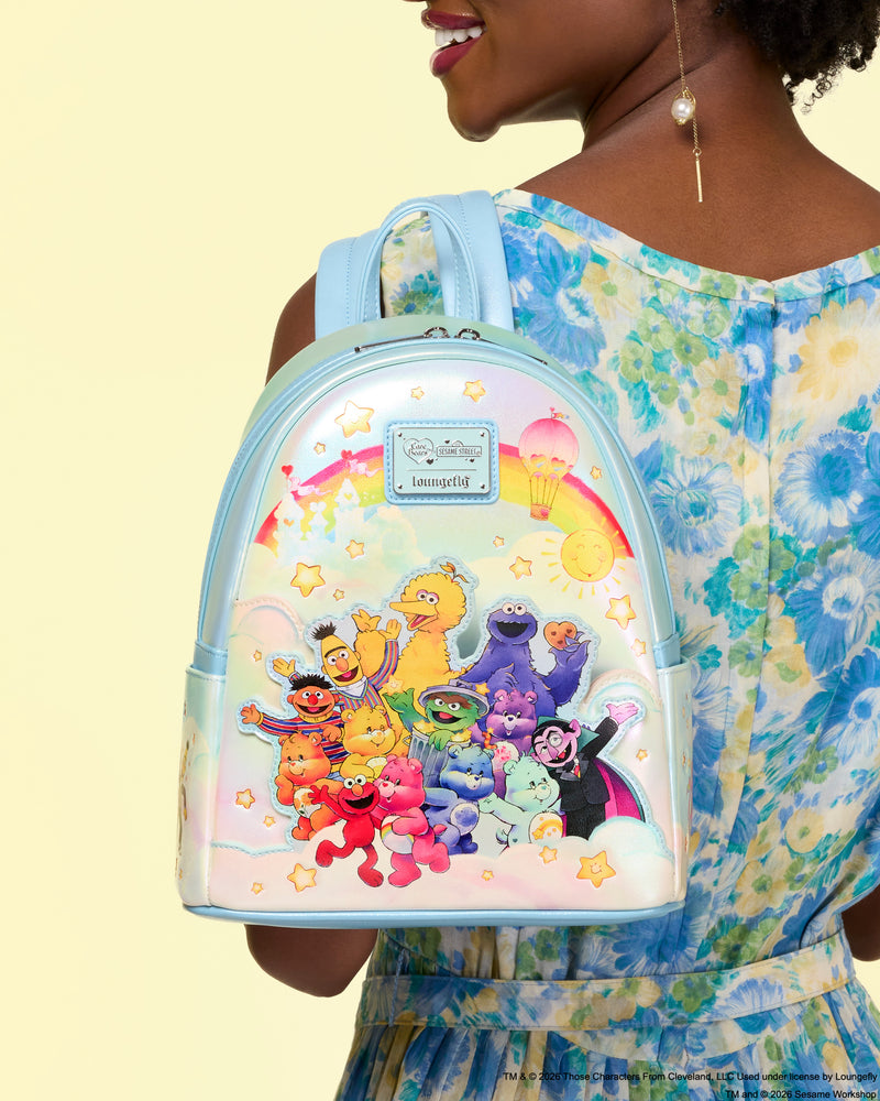 Load image into Gallery viewer, Loungefly Care Bears X Sesame Street Mini Backpack - LF Lovers
