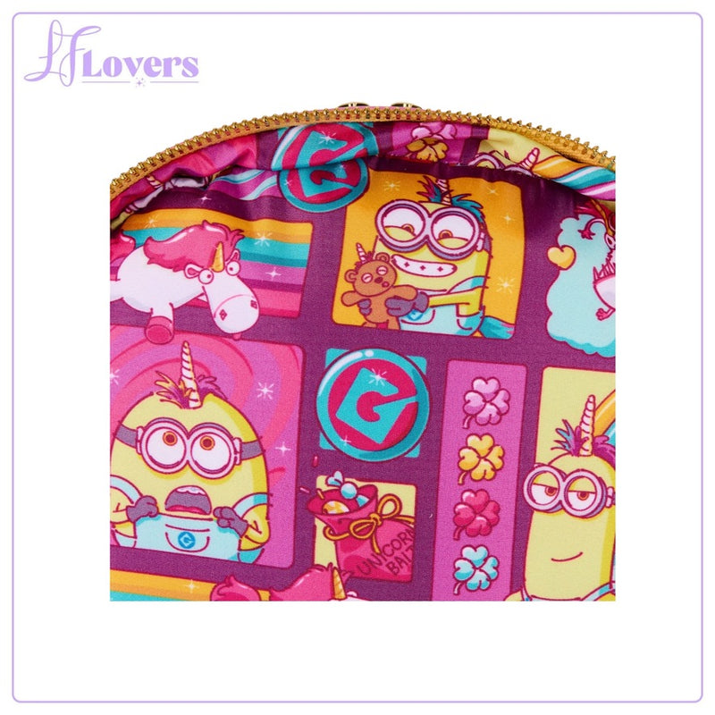 Load image into Gallery viewer, Loungefly Universal Minions Fluffy Unicorn Mini Backpack - PRE ORDER
