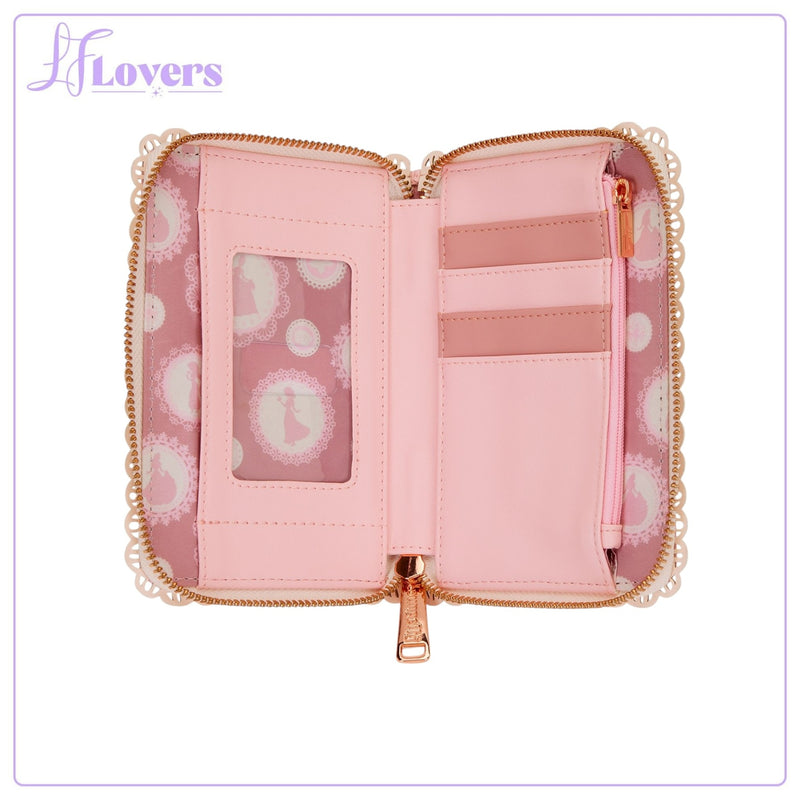 Load image into Gallery viewer, Loungefly Disney Princess Stained Glass Zip Around Wallet - PRE ORDER - LF Lovers
