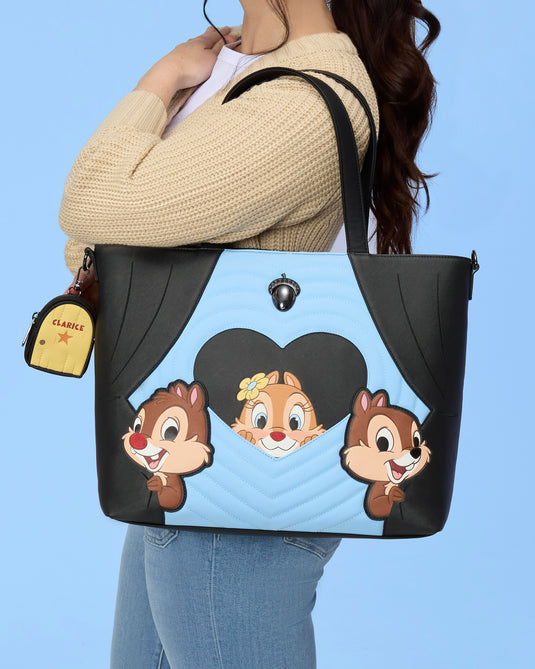 Loungefly Disney Chip 'n' Dale Two Chips & a Miss Tote Bag With Coin Bag - PRE ORDER - LF Lovers