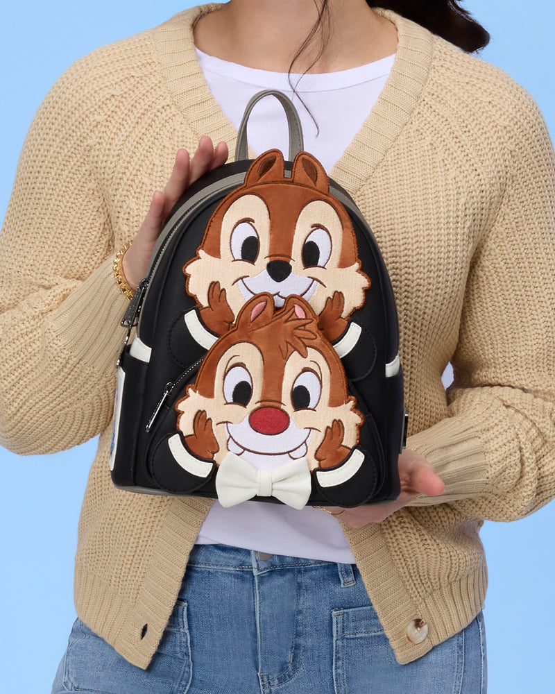 Load image into Gallery viewer, Loungefly Disney Chip 'n' Dale Two Chips &amp; a Miss Mini Backpack - PRE ORDER - LF Lovers
