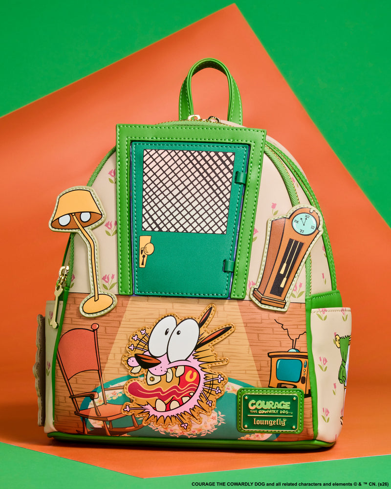 Load image into Gallery viewer, Loungefly Courage the Cowardly Dog Lenticular Mini Backpack - Preorder
