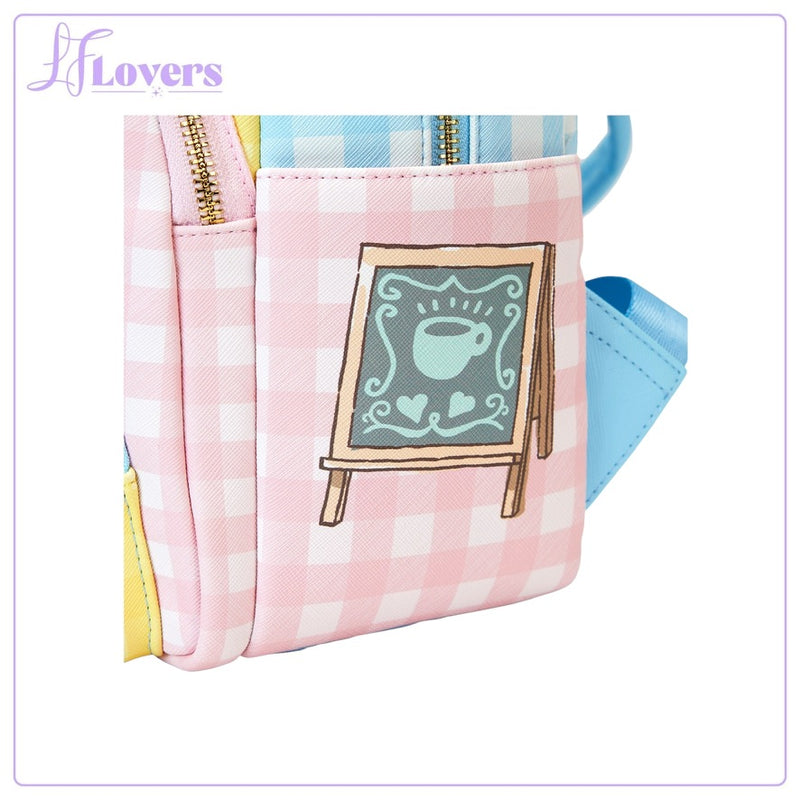 Load image into Gallery viewer, Loungefly Pokemon Cafe Triple Pocket Backpack
