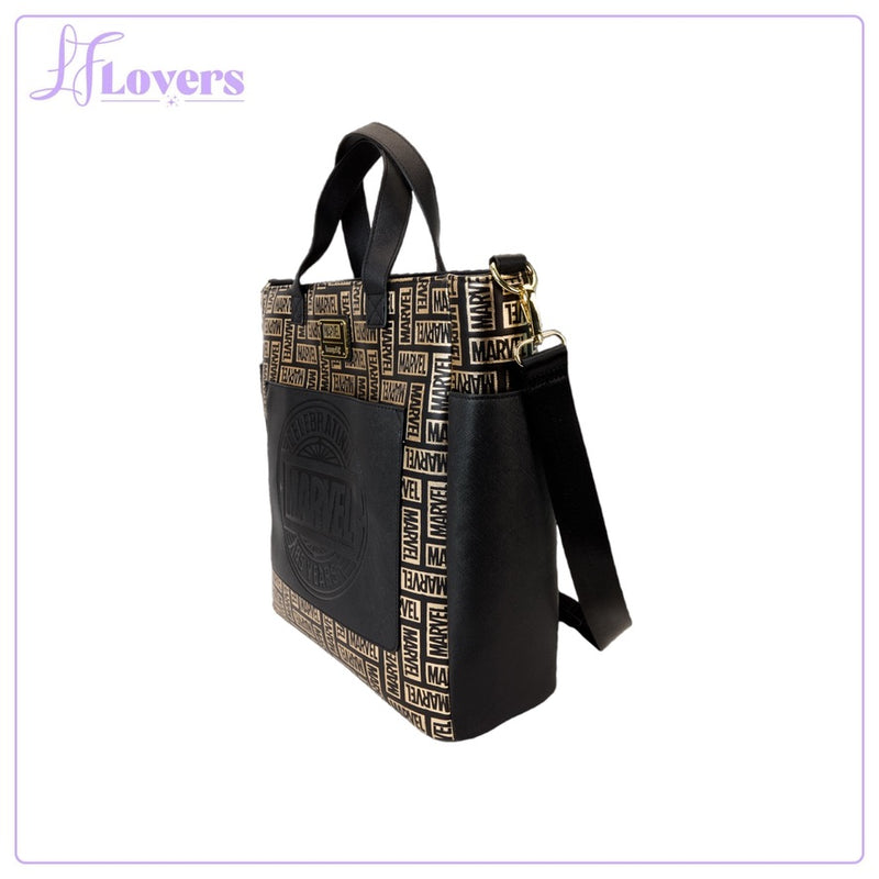 Load image into Gallery viewer, Loungefly Marvel Logo Convertible Backpack &amp; Tote Bag - LF Lovers
