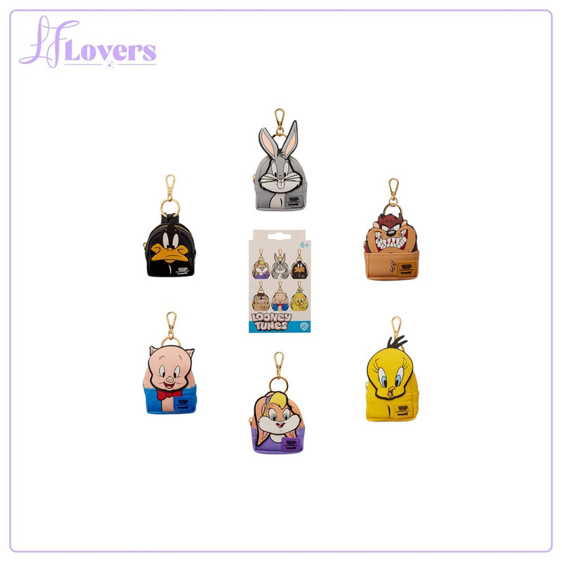 Load image into Gallery viewer, Loungefly Warner Brothers Looney Tunes Mystery Mini Backpack Keychain Charm - Pre Order - LF Lovers
