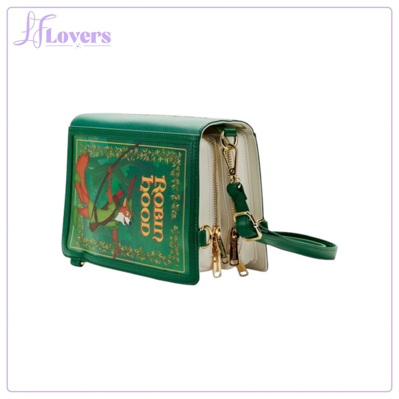 Load image into Gallery viewer, Loungefly Disney Classic Books Robin Hood Convertible Crossbody - Preorder
