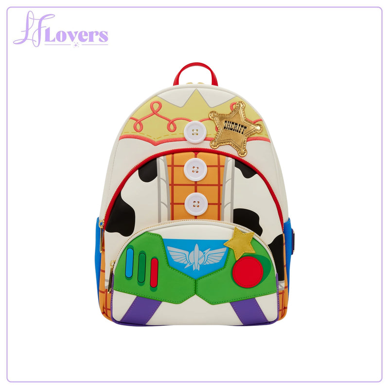 Load image into Gallery viewer, Loungefly Disney Pixar Toy Story 5 Triple Pocket Mid Size Backpack - PRE ORDER - LF Lovers
