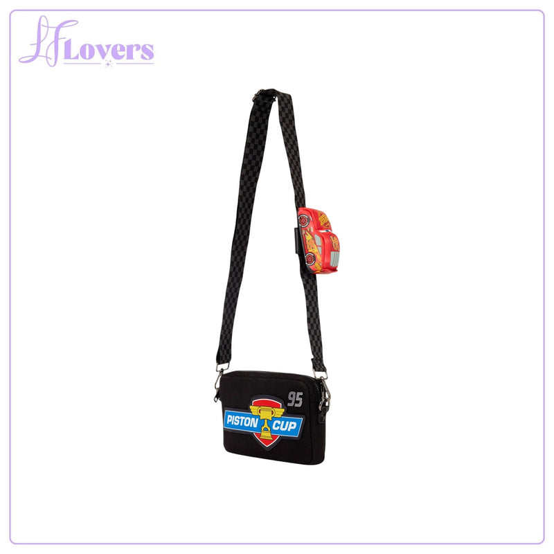 Load image into Gallery viewer, Loungefly Disney Pixar Cars 20th Anniversary Piston Cup Sling Crossbody Bag - Preorder
