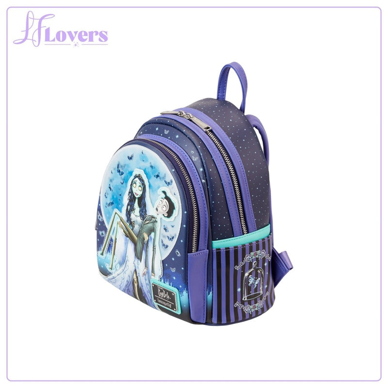 Load image into Gallery viewer, Loungefly Warner Brothers Corpse Bride Moon Mini Backpack - Preorder
