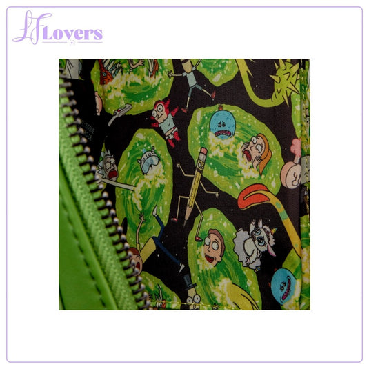 Loungefly Cartoon Network Rick and Morty Pickle Rick Sling Crossbody Bag- PRE ORDER