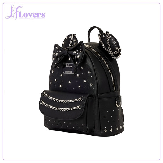Loungefly Disney Minnie Mouse Studs & Chains Mini Backpack - Preorder