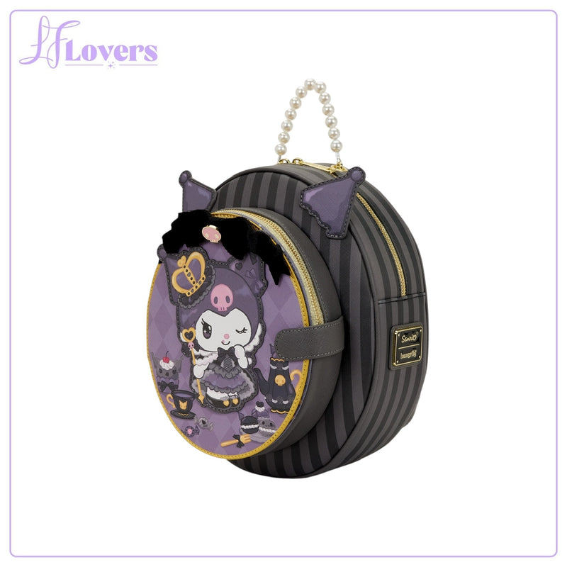 Load image into Gallery viewer, Loungefly Sanrio Kuromi 20th Anniversary Cameo Mini Backpack - PRE ORDER
