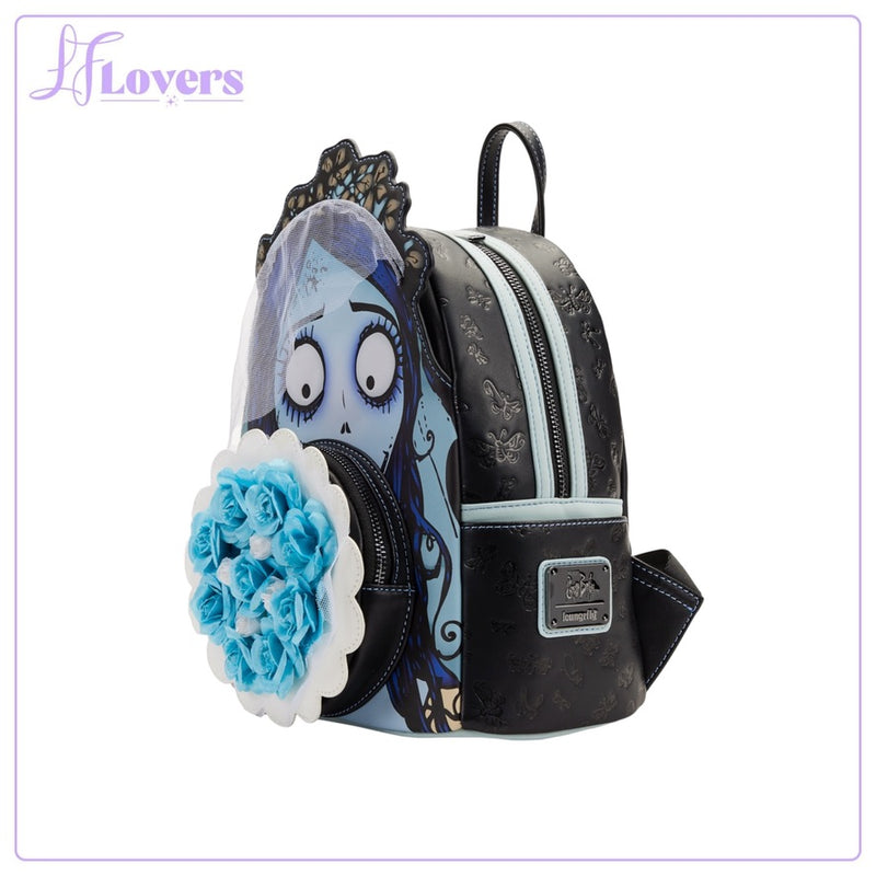 Load image into Gallery viewer, Loungefly Corpse Bride Emily Bouquet Mini Backpack - PRE ORDER
