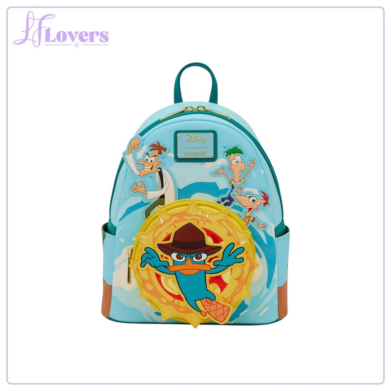 Load image into Gallery viewer, Loungefly Disney Phineas &amp; Ferb Mini Backpack - PRE ORDER - LF Lovers
