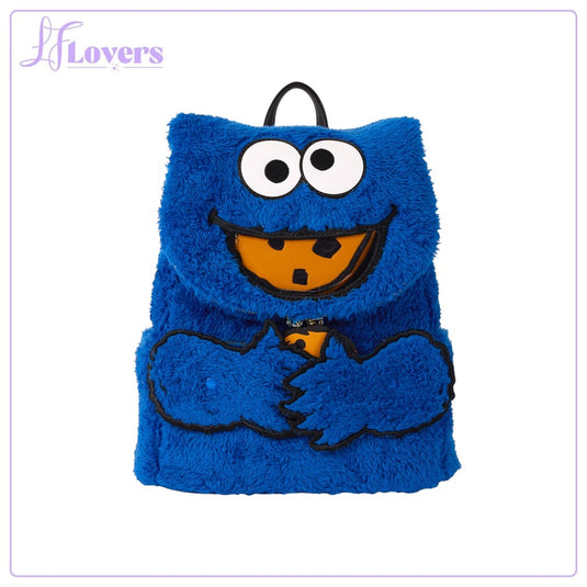 Loungefly Sesame Street Cookie Monster Plush Mini Backpack