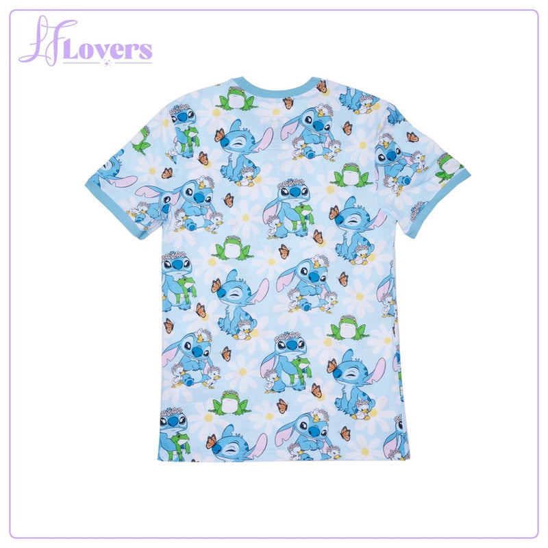 Load image into Gallery viewer, Loungefly Disney Lilo And Stitch Springtime Stitch Unisex Tee - PRE ORDER - LF Lovers
