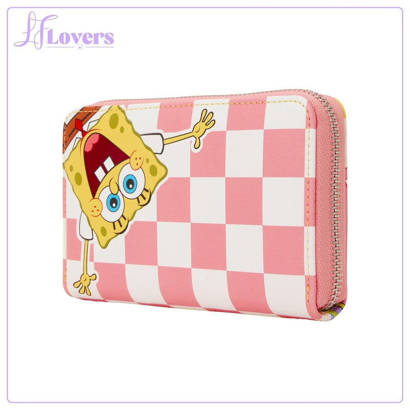 Load image into Gallery viewer, Loungefly Nickelodeon SpongeBob SquarePants &amp; Patrick Star Checkered Zip Around Wallet - PRE ORDER - LF Lovers

