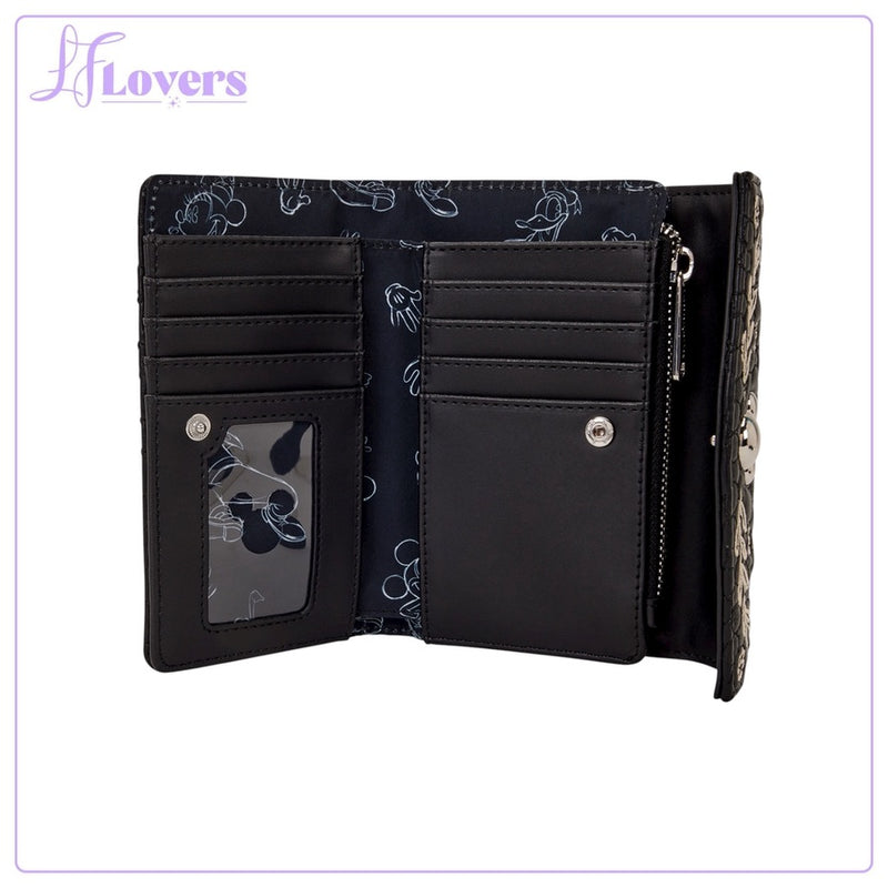 Load image into Gallery viewer, Loungefly Disney Mickey Mouse Sketched Bifold Wallet - PRE ORDER

