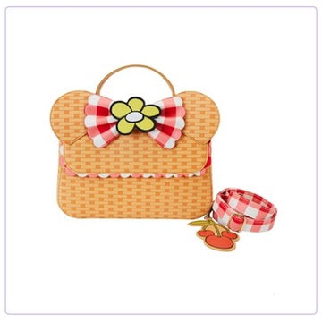 Load image into Gallery viewer, Loungefly Disney Minnie Mouse Picnic Basket Crossbody - PRE ORDER - LF Lovers
