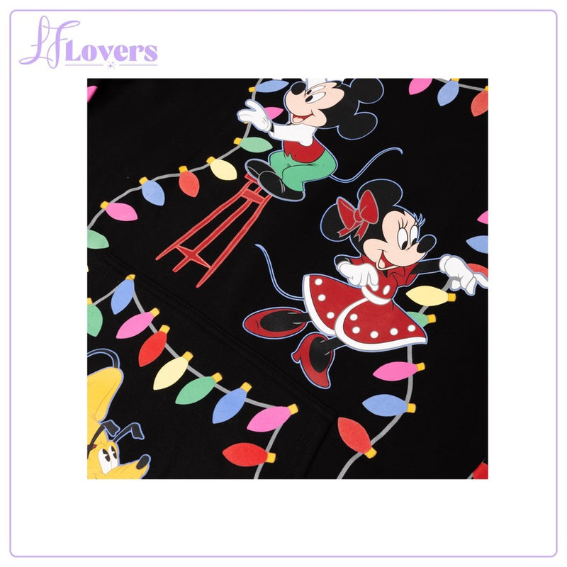 Load image into Gallery viewer, Loungefly Disney Mickey&#39;s Light Up Decorations Hooded Sweatshirts
