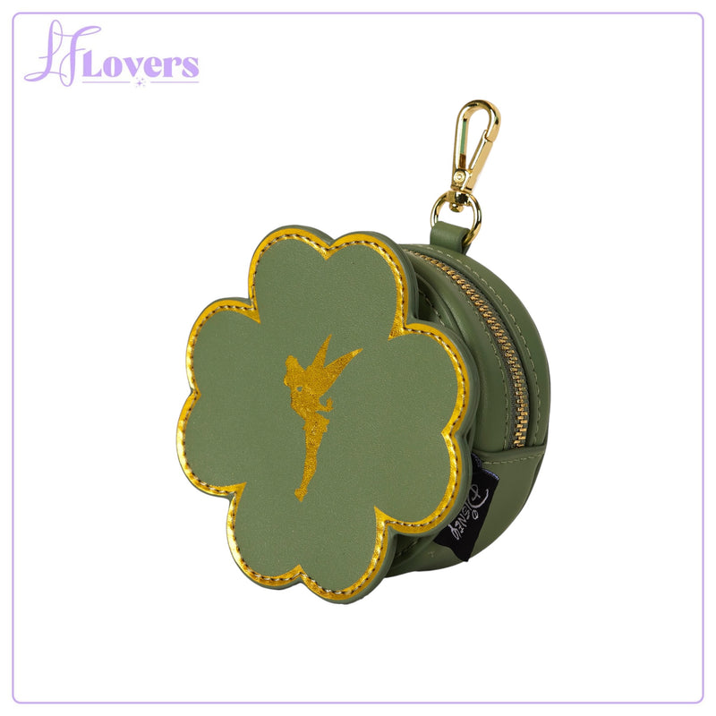 Load image into Gallery viewer, Loungefly Disney Tinker Bell 4-Leaf Clover Tote Bag With Coin Bag
