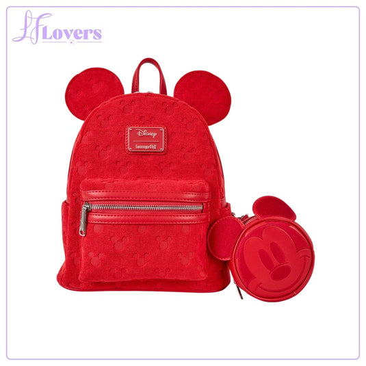 Loungefly Disney Mickey Ears Burnout Mini Backpack - PRE ORDER