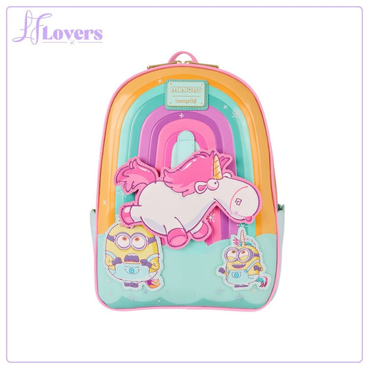 Loungefly Universal Minions Fluffy Unicorn Mini Backpack - PRE ORDER