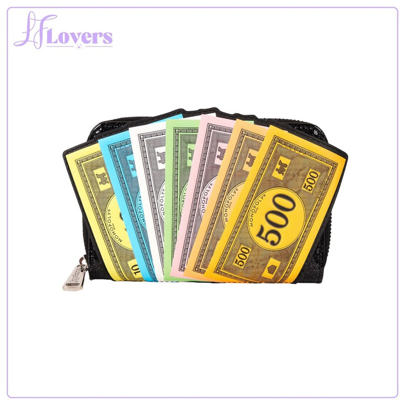 Load image into Gallery viewer, Loungefly Hasbro Monopoly Money Zip Around Wallet
