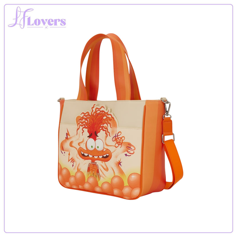 Load image into Gallery viewer, Loungefly Disney Pixar Inside Out 2 Anxiety Tote Bag With Coin Bag - PRE ORDER
