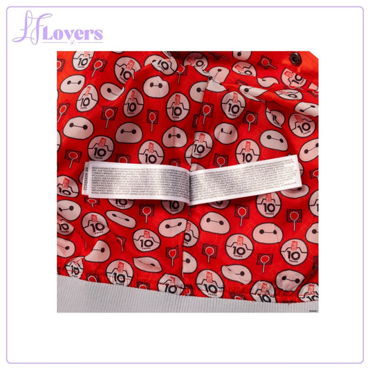 Loungefly Disney Big Hero 6 10th Anniversary Satin Bomber Jacket