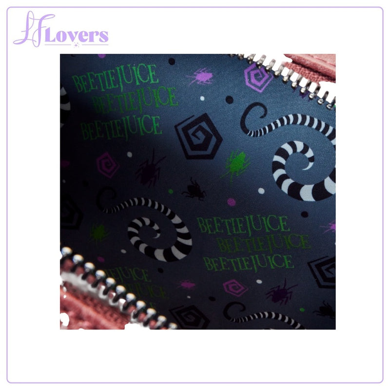 Load image into Gallery viewer, Loungefly Warner Brothers Beetlejuice Handbook For The Recently Deceased Mini backpack - PRE ORDER
