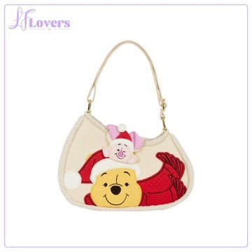 Load image into Gallery viewer, Loungefly Disney Winnie the Pooh &amp; Piglet Holiday Crossbody Bag - Preorder
