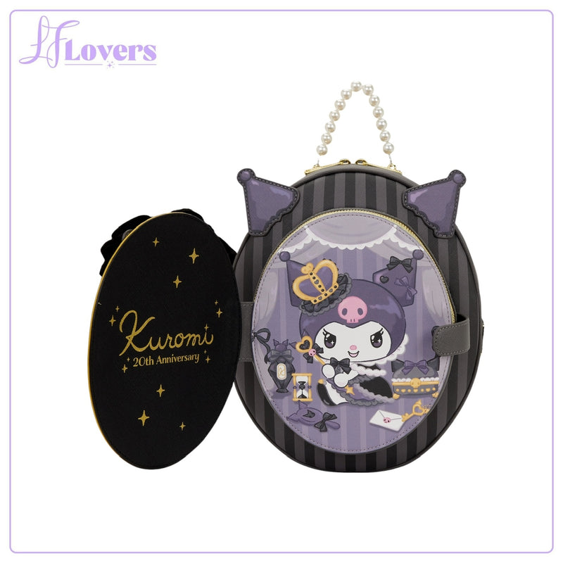 Load image into Gallery viewer, Loungefly Sanrio Kuromi 20th Anniversary Cameo Mini Backpack - PRE ORDER

