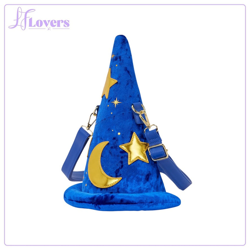 Load image into Gallery viewer, Loungefly Disney Fantasia Magician&#39;s Hat Figural Crossbody - PRE ORDER
