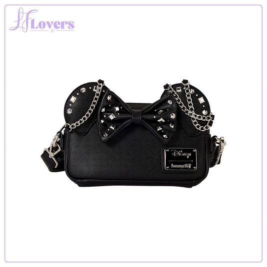 Loungefly Disney Minnie Mouse Studs & Chains Sling Crossbody Bag - Preorder
