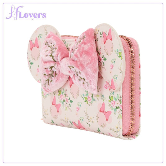 Loungefly Disney Minnie Mouse Floral Zip Around Wallet