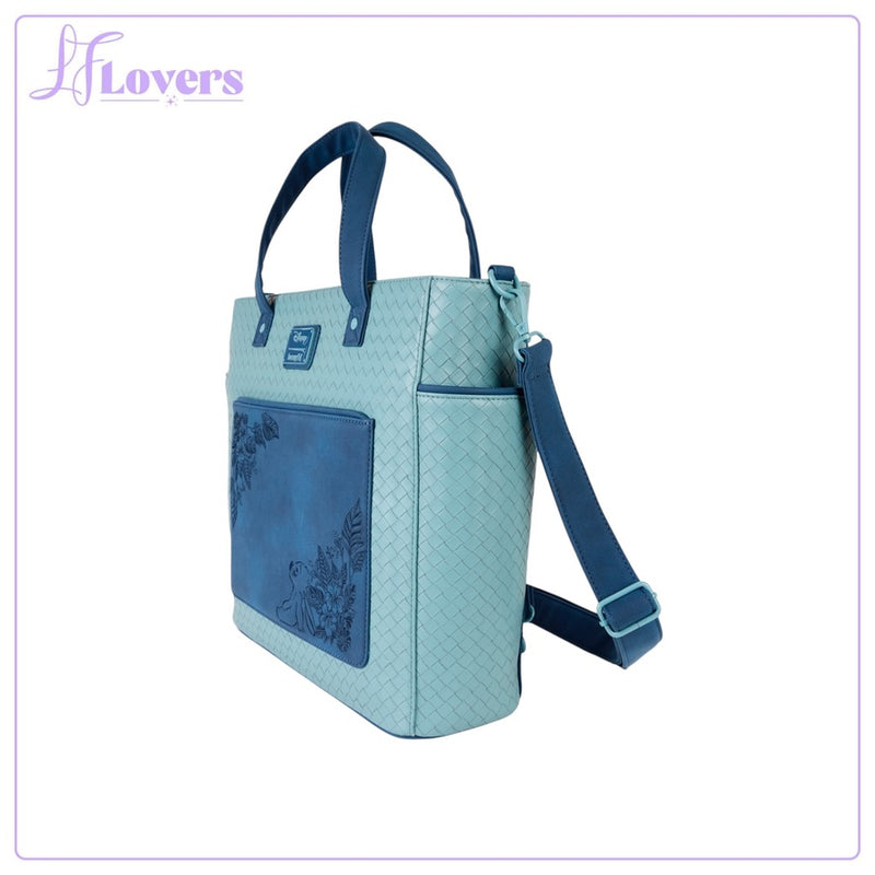 Load image into Gallery viewer, Loungefly Disney Stitch Embroidered Convertible Tote Bag - PRE ORDER
