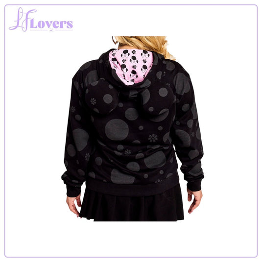 Loungefly Disney Minnie Rocks The Dots Floral Unisex Hoodie - LF Lovers