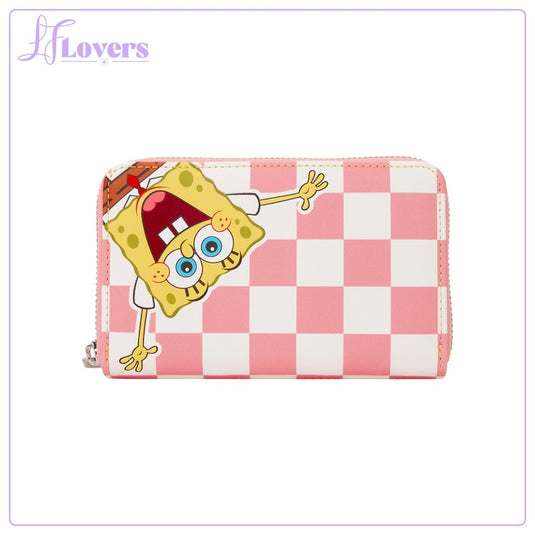 Loungefly Nickelodeon SpongeBob SquarePants & Patrick Star Checkered Zip Around Wallet - PRE ORDER - LF Lovers