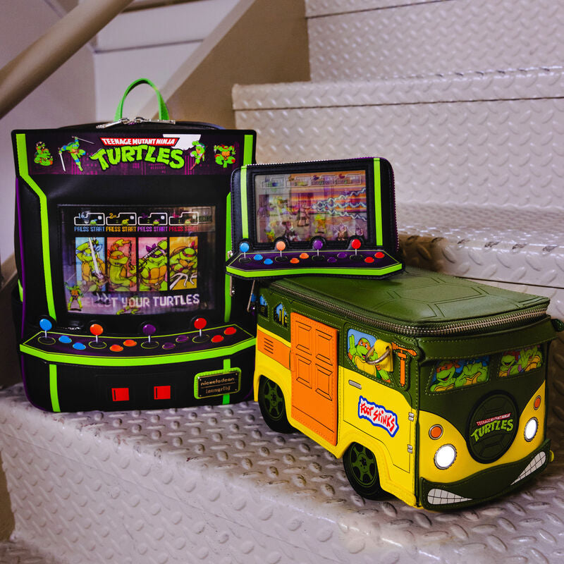 Load image into Gallery viewer, Loungefly Teenage Mutant Ninja Turtles 40th Anniversary Vintage Arcade Zip Around Wallet - PRE ORDER - LF Lovers
