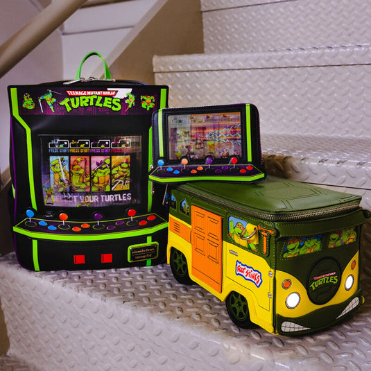 Loungefly Teenage Mutant Ninja Turtles 40th Anniversary Vintage Arcade Zip Around Wallet - PRE ORDER - LF Lovers