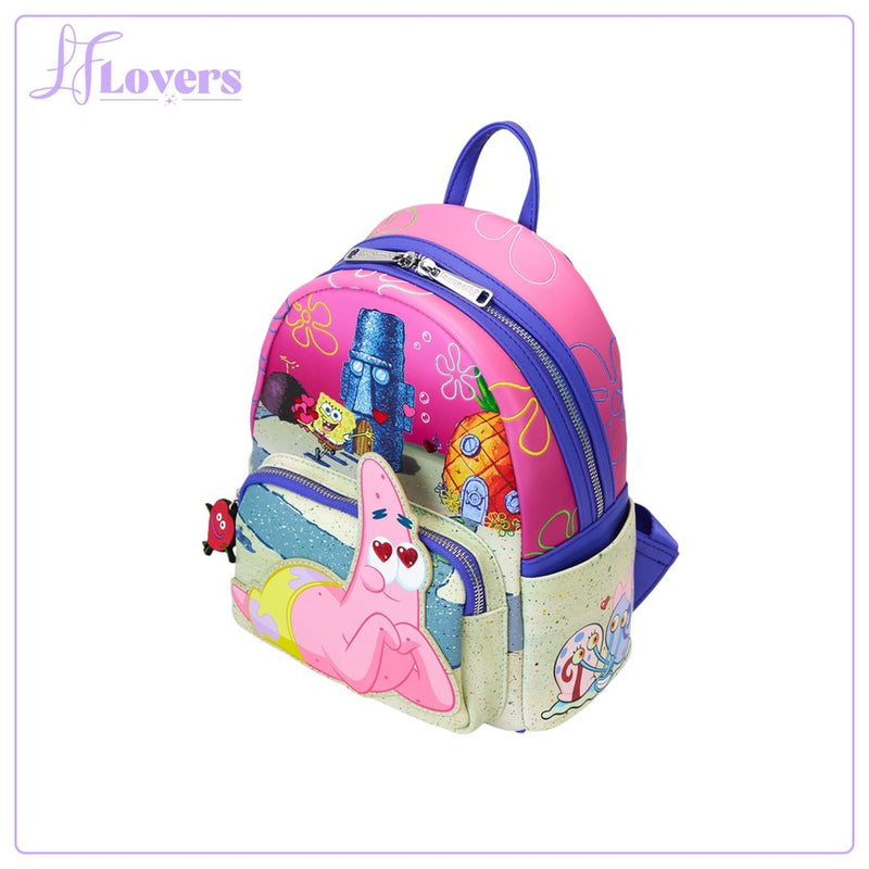 Load image into Gallery viewer, Loungefly Nickelodeon Spongebob &amp; Patrick Mini Backpack
