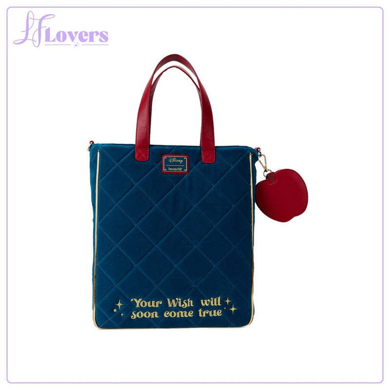 Load image into Gallery viewer, Loungefly Disney Snow White Heritage Quilted Velvet Tote Bag - LF Lovers
