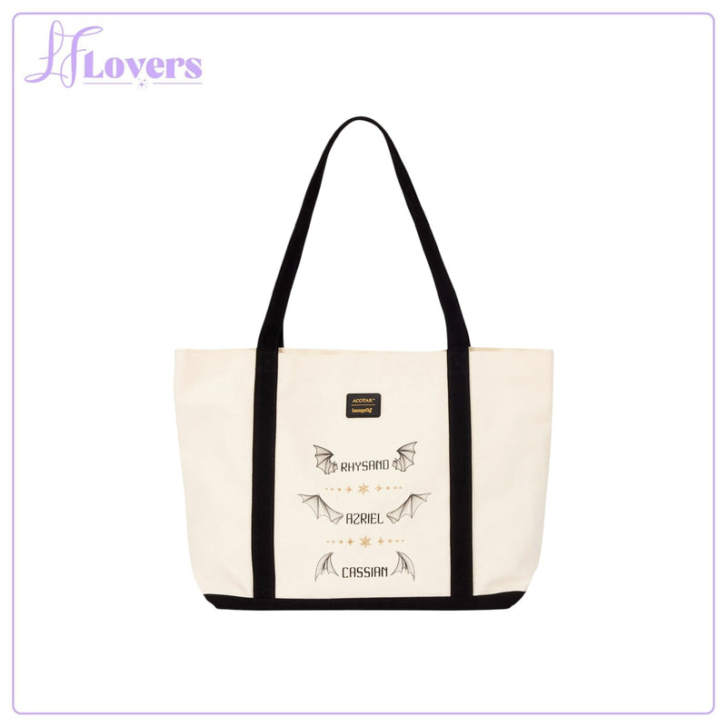 Load image into Gallery viewer, Loungefly ACOTAR The Bat Boys Canvas Tote Bag - Preorder
