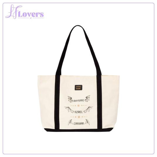 Loungefly ACOTAR The Bat Boys Canvas Tote Bag - Preorder