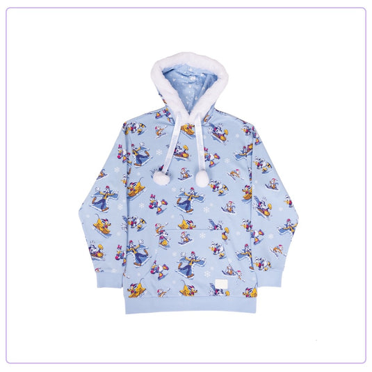 Loungefly Disney Mickey And Friends Winter Wonderland Hooded Sweatshirt