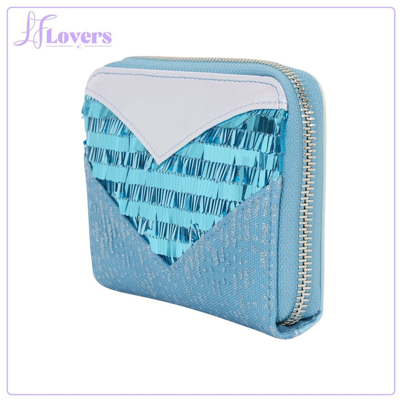 Load image into Gallery viewer, Loungefly Disney Frozen Elsa Glitter Sequin Zip Around Wallet - PRE ORDER
