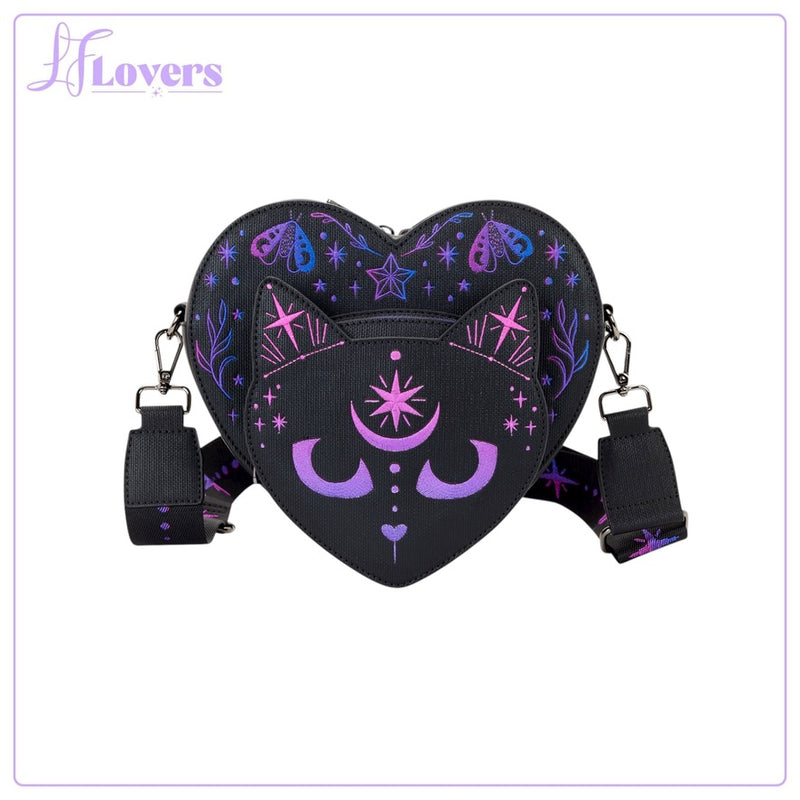Load image into Gallery viewer, Loungefly Figural Neon Cat Heart Figural Crossbody - PRE ORDER
