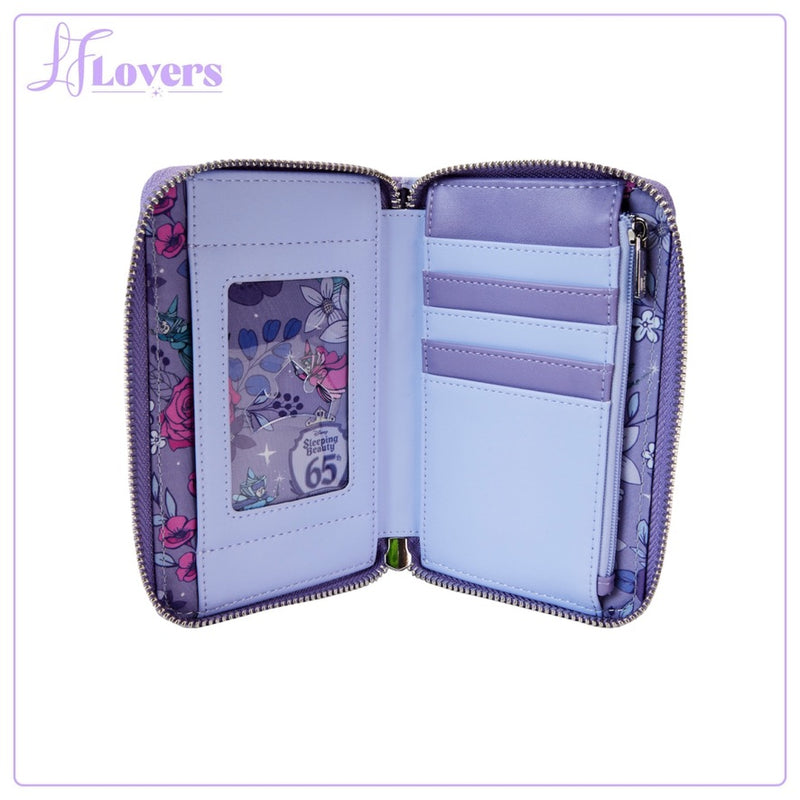 Load image into Gallery viewer, Loungefly Disney Sleeping Beauty 65th Anniversary Zip Around Wallet - PRE ORDER - LF Lovers
